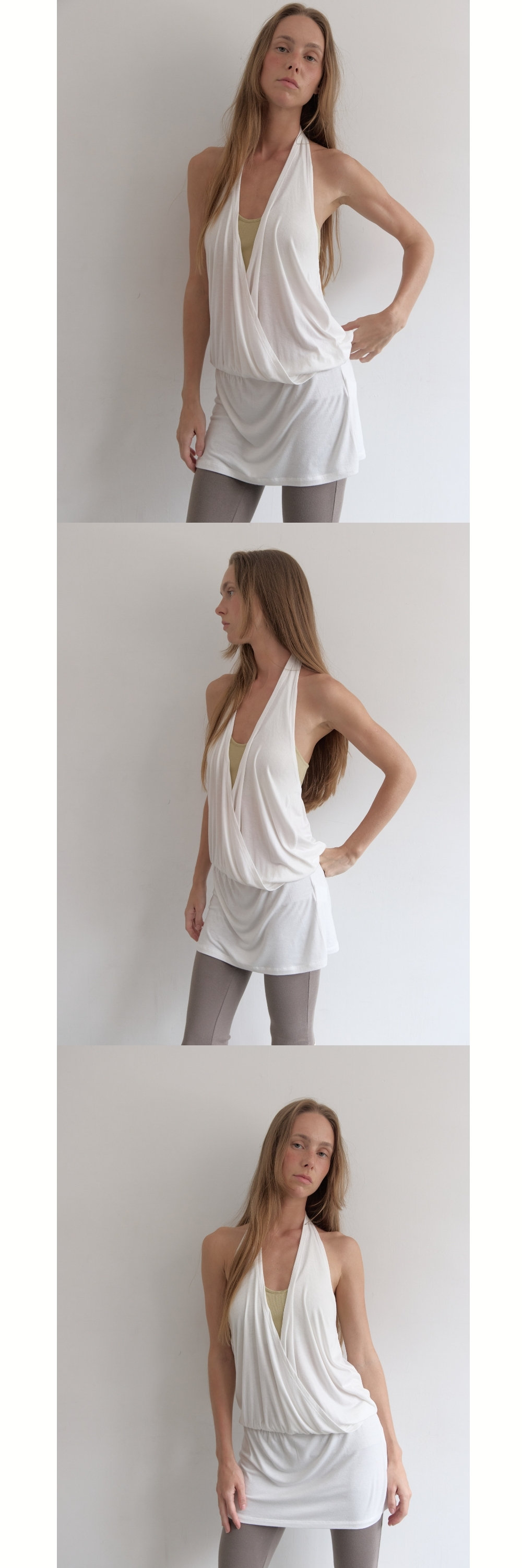 SUNSET WRAP DRESS (IVORY)