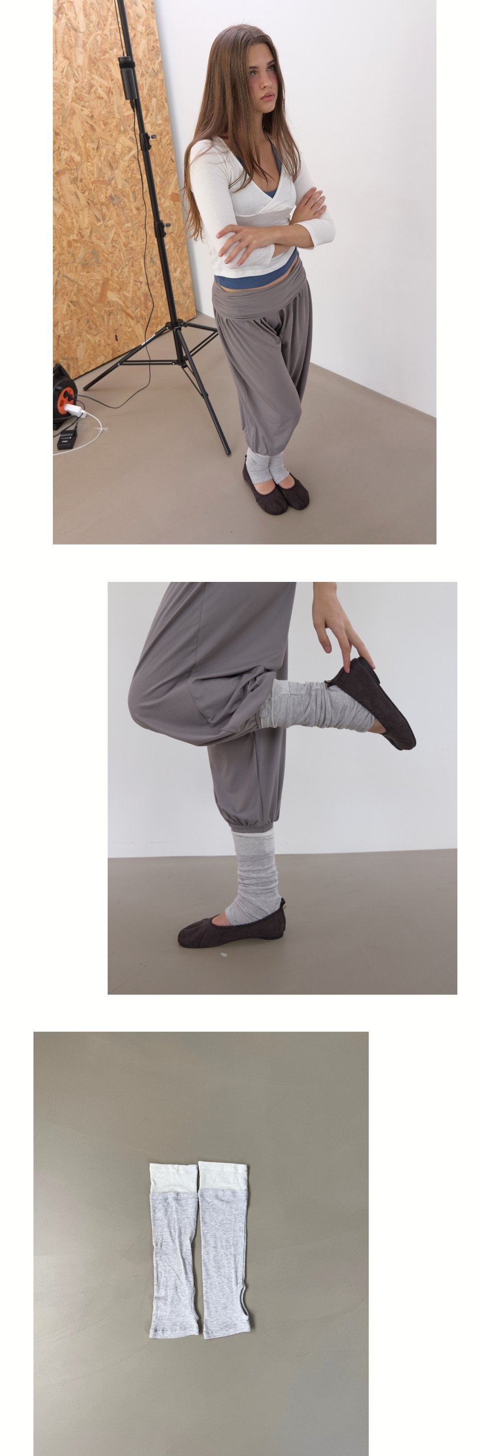 ANGORA LEG WARMER (LIGHT GREY)