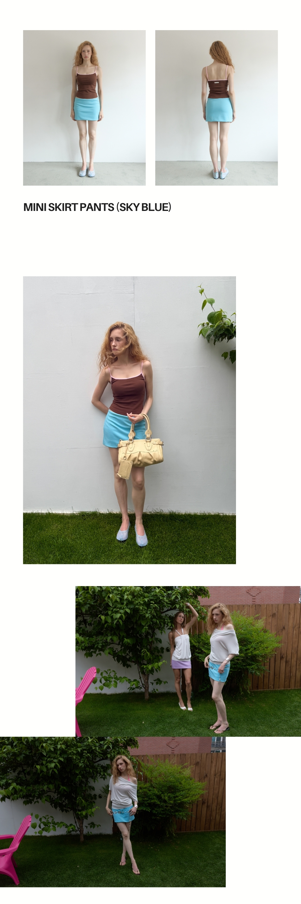 MINI SKIRT PANTS (SKY BLUE)