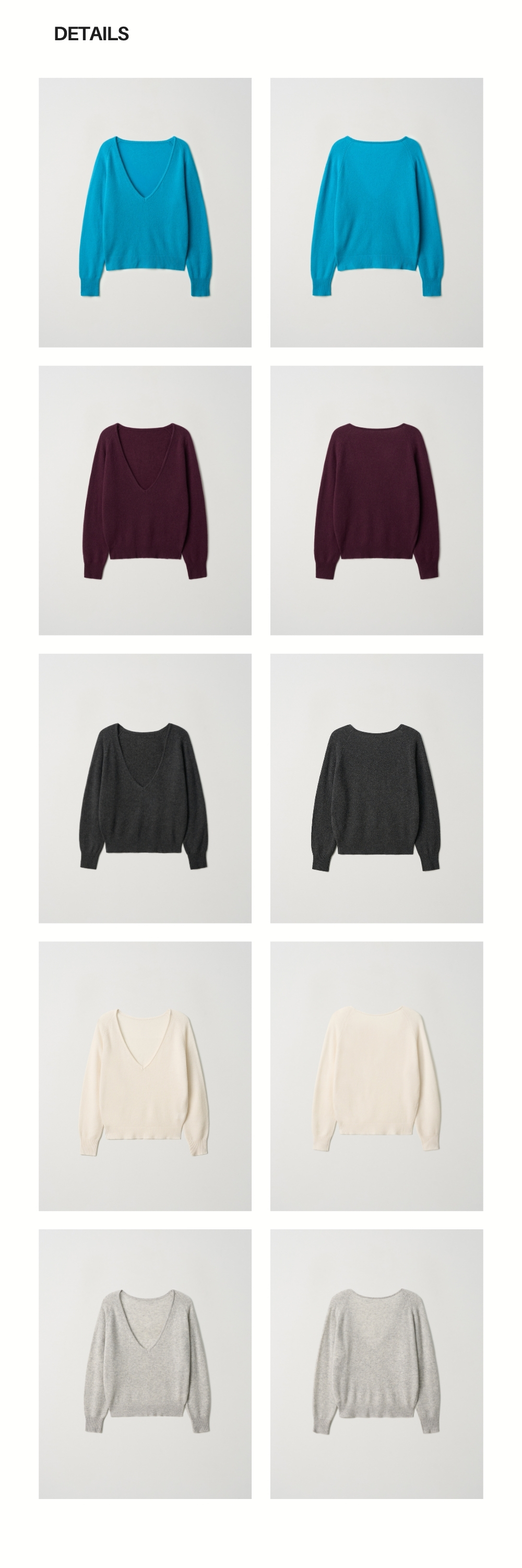 PURE WOOL DEEP V KNIT (2+1)