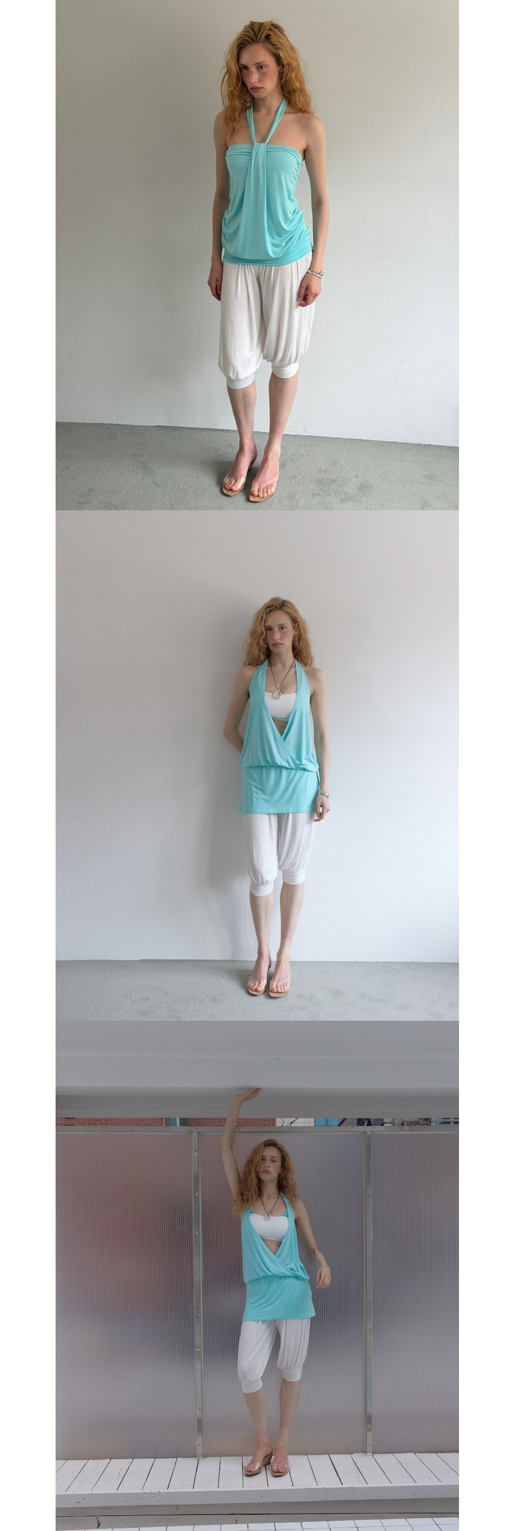 FOLD HAREM PANTS (IVORY)