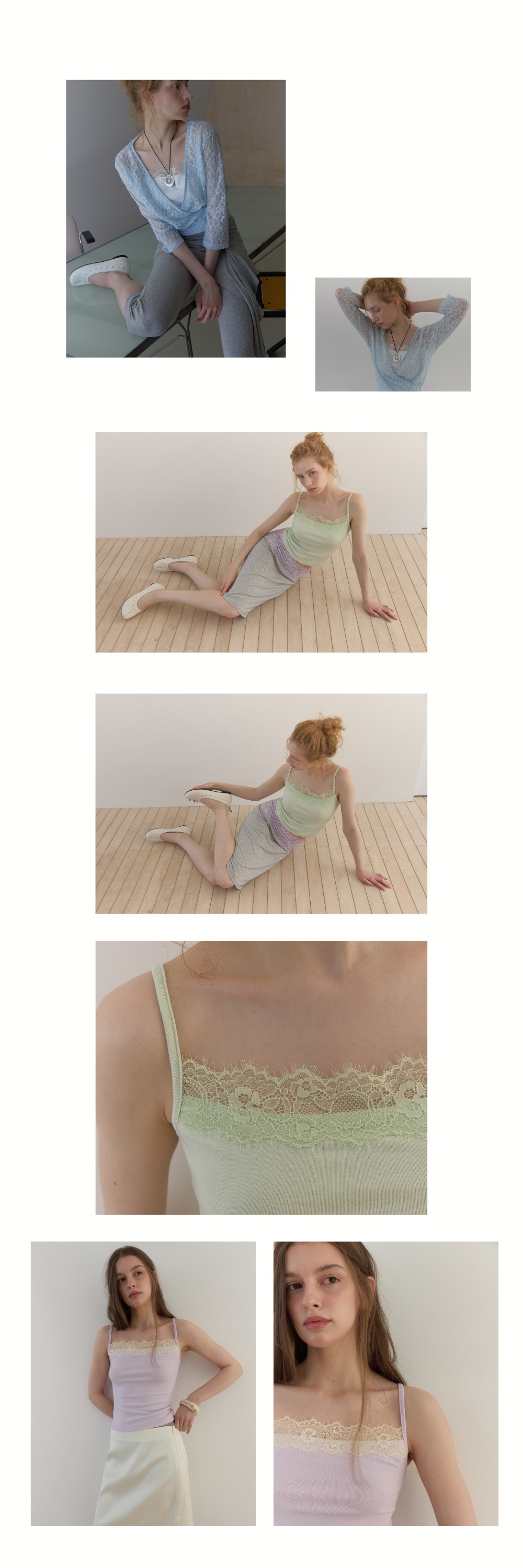 PALE LACE SLEEVELESS (3PACKS)