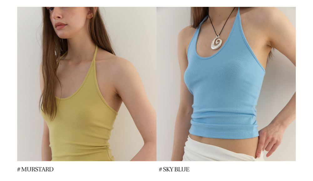 CURVE HALTER SLEEVELESS 2+1