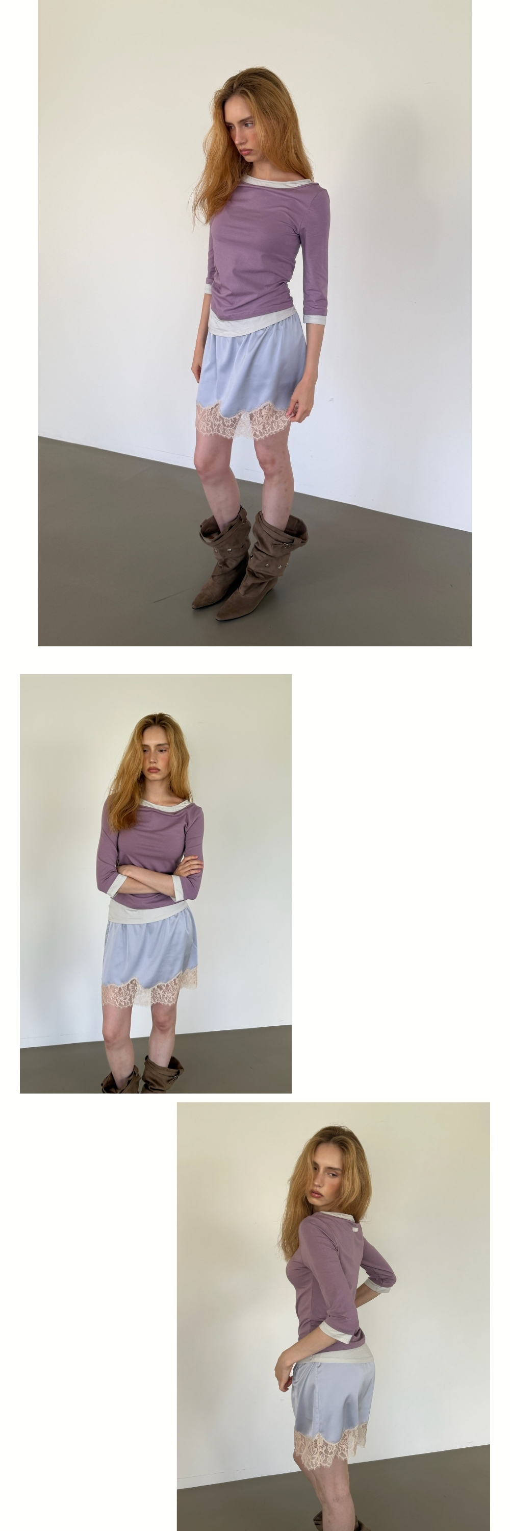 SIDE TUCK T (PURPLE)
