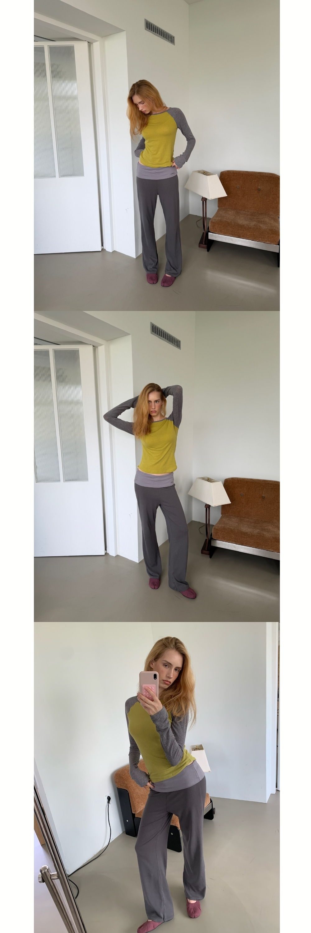 FOLD WIDE PANTS (CHARCOAL)