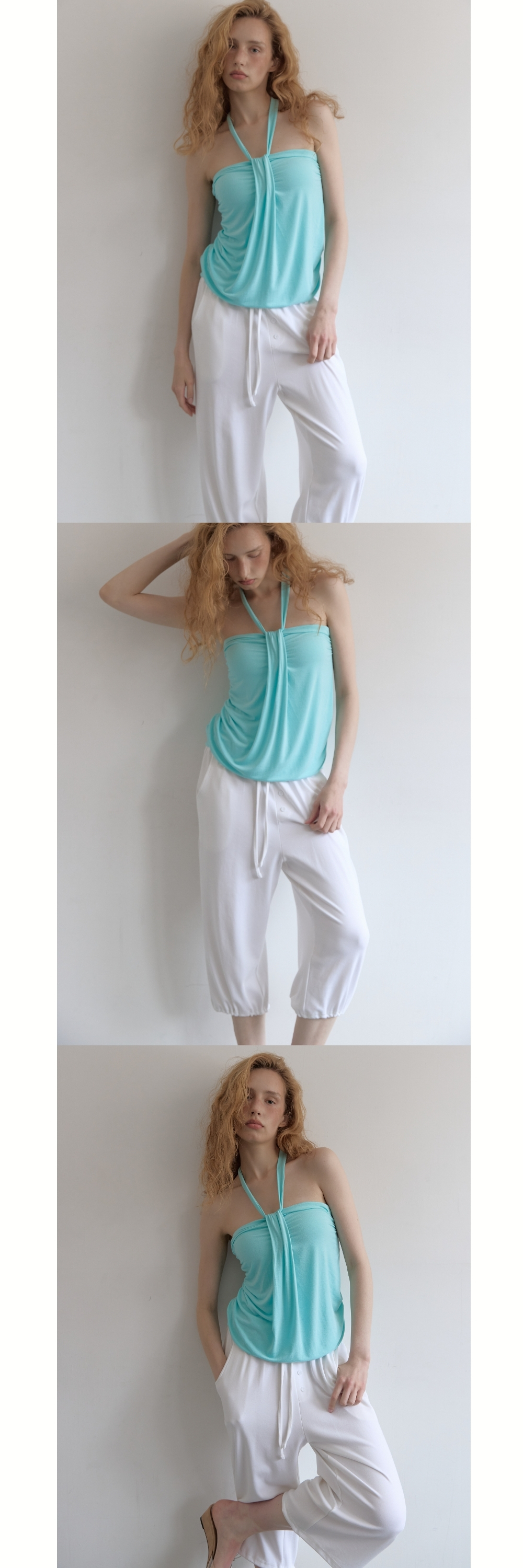 LAZY SWEAT PANTS - SHORT (WHITE)