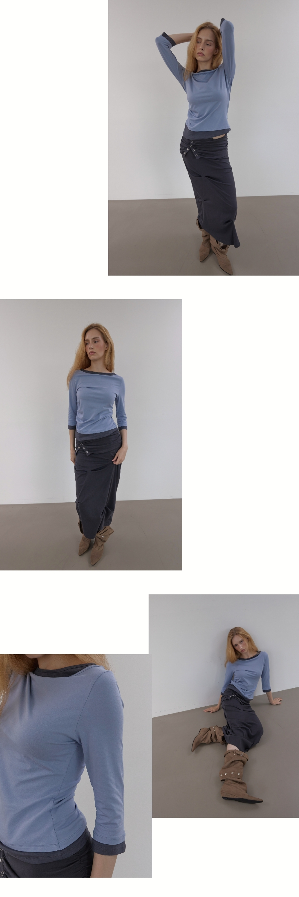 SIDE TUCK T (SOFT BLUE)