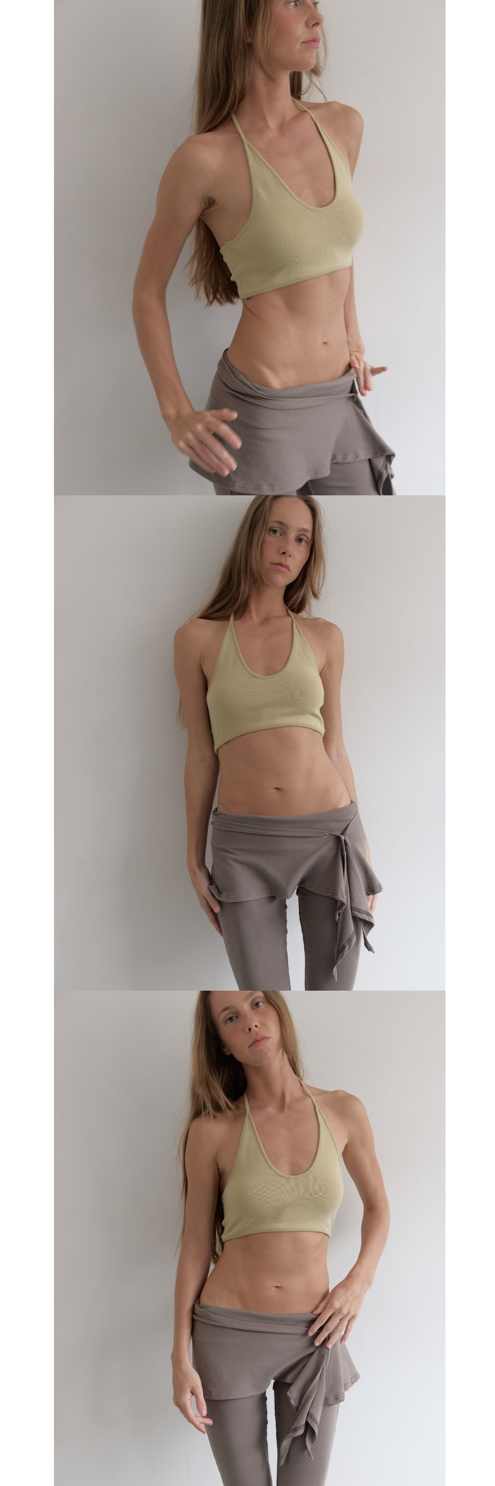 HALTER SHORT TOP (GREEN)