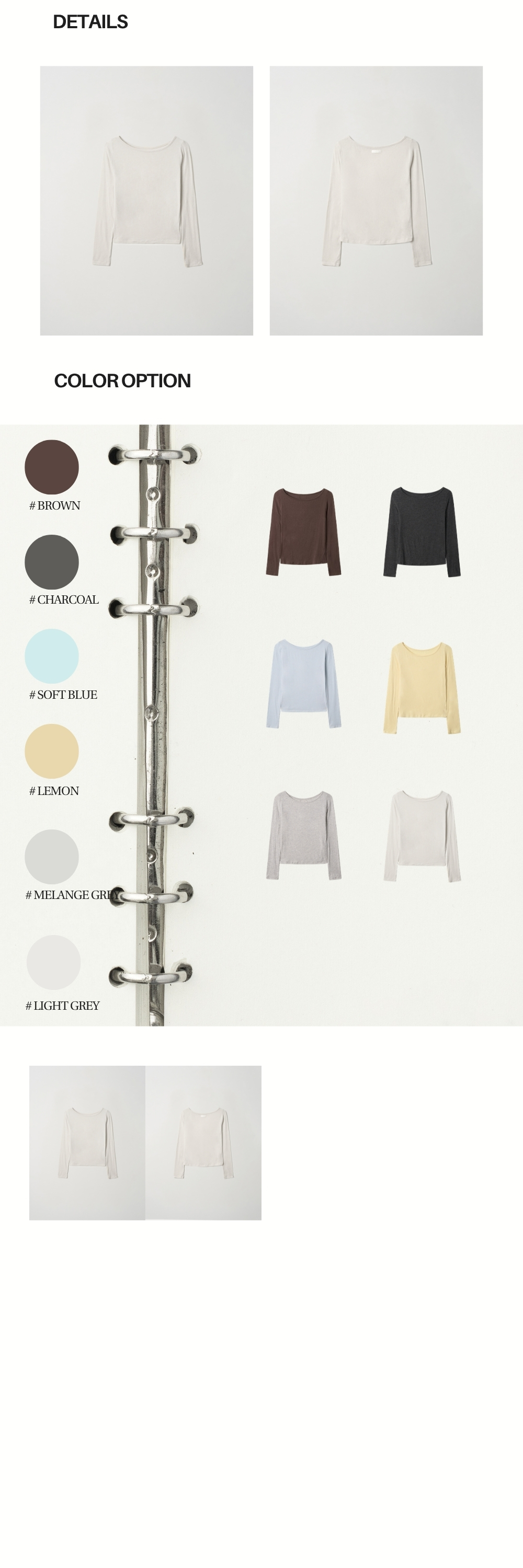 BASIC ANGORA BOAT T (LIGHT GREY)