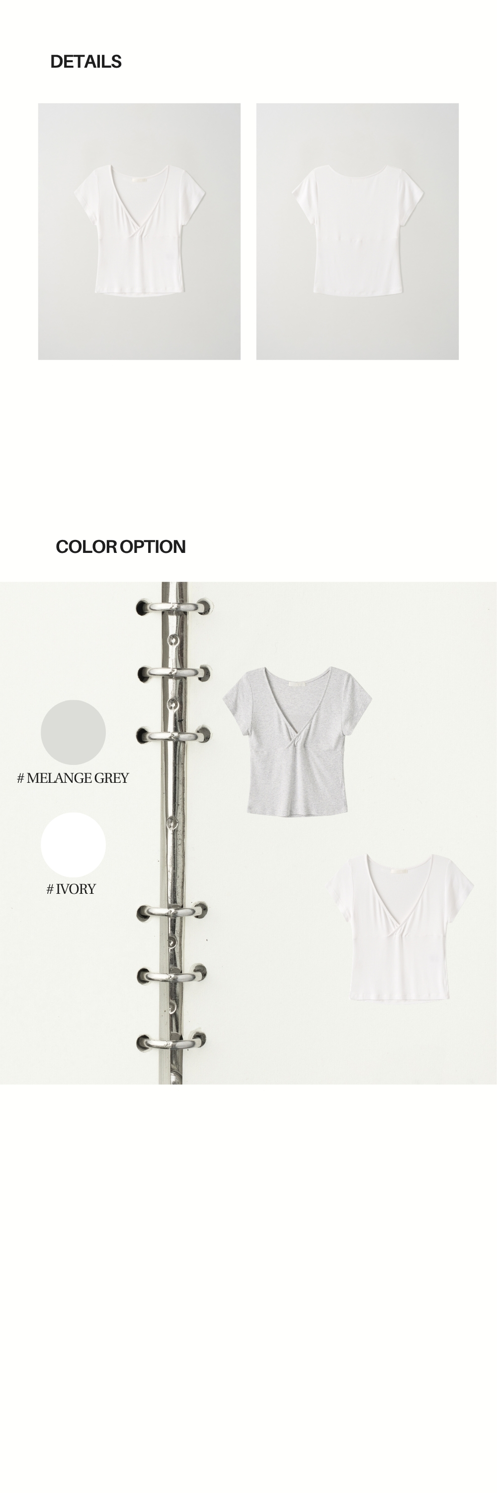 SOLID WRAP T (IVORY)
