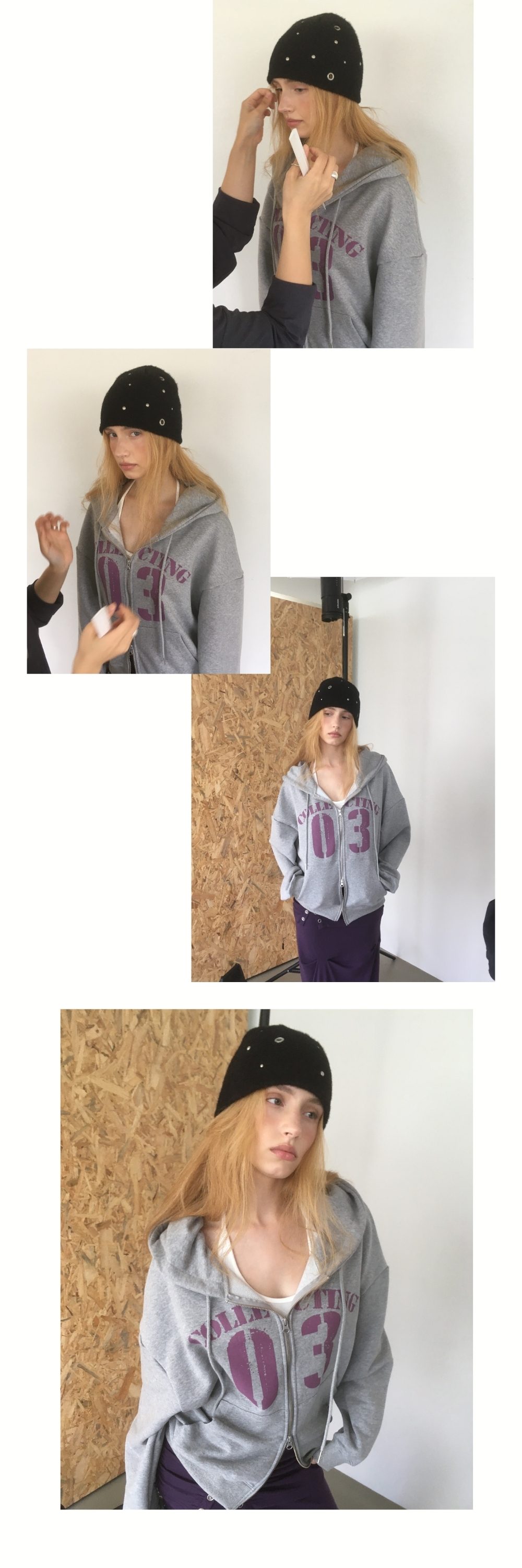 GALAXY KNIT BEANIE (BLACK)
