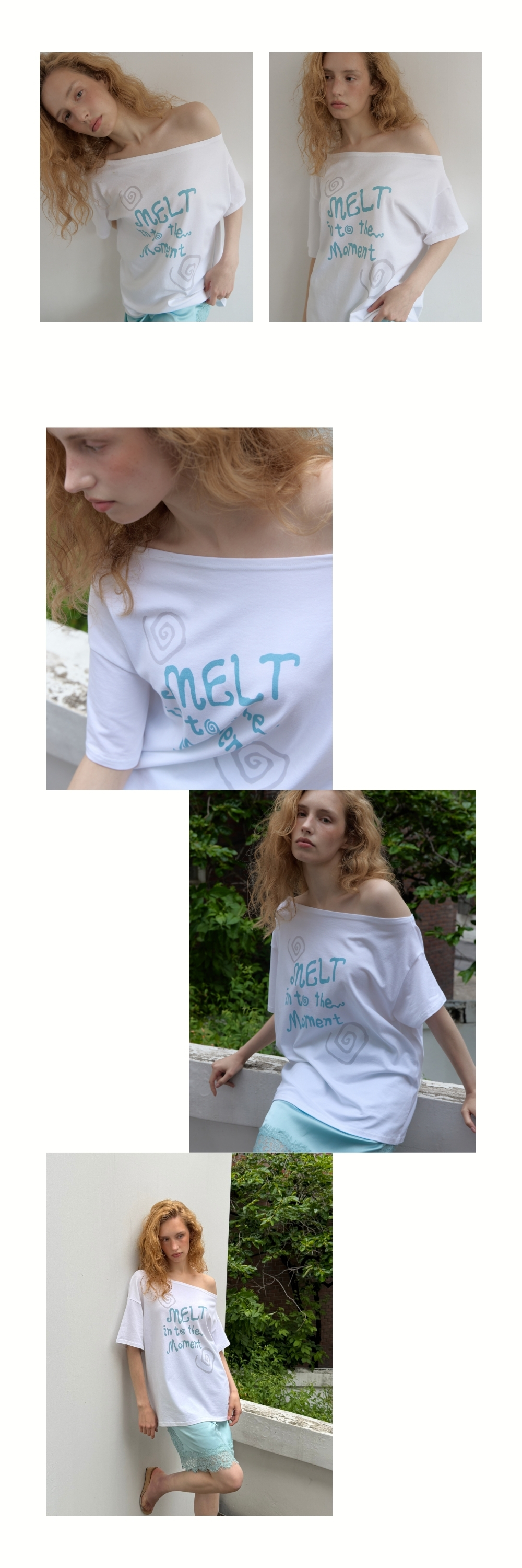 MELT ONE SHOULDER T (IVORY)