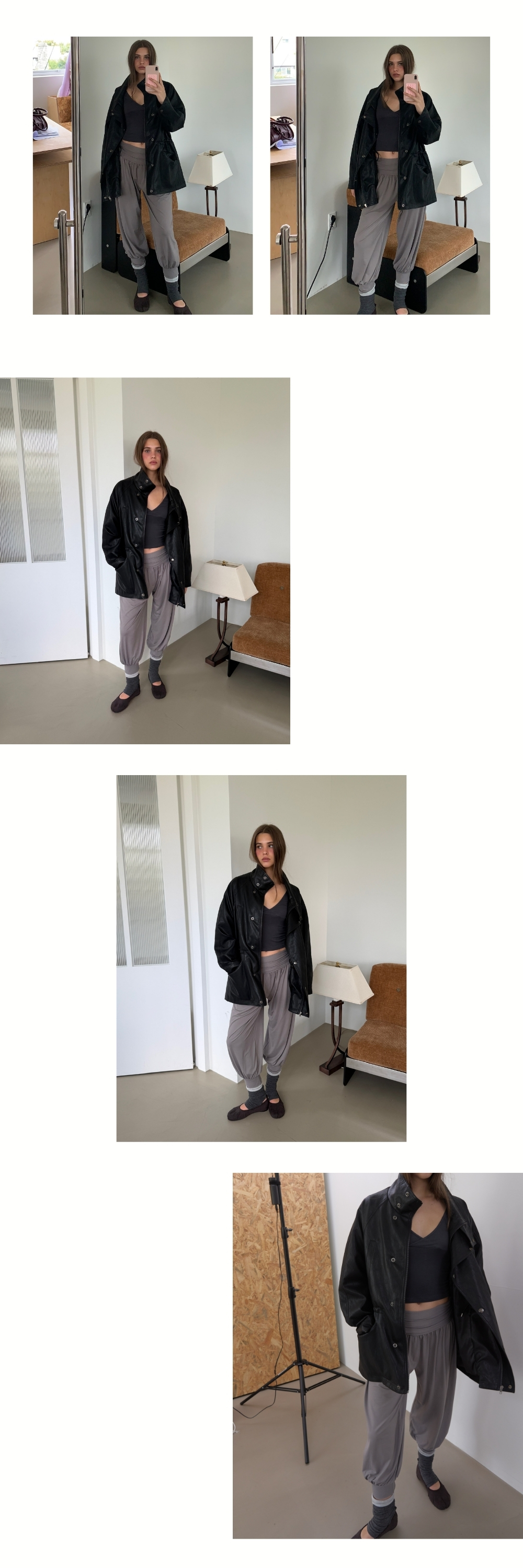 SOFT WARM HAREM PANTS (GREY BEIGE)