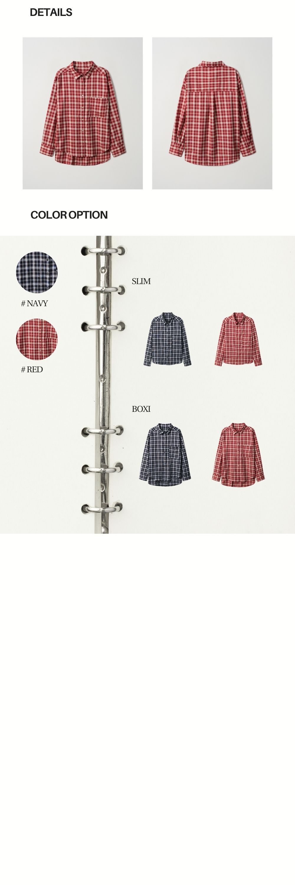 CLASSIC CHECK SHIRT (BOXI-RED)