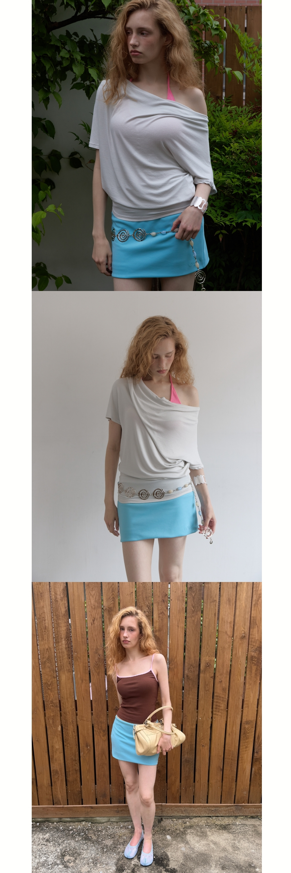 MINI SKIRT PANTS (SKY BLUE)