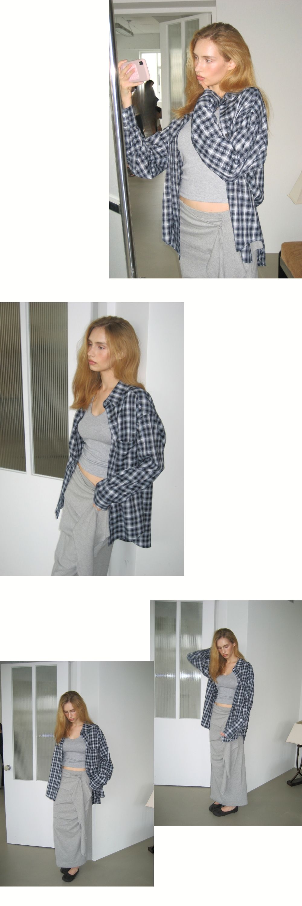 CLASSIC CHECK SHIRT (BOXI-NAVY)