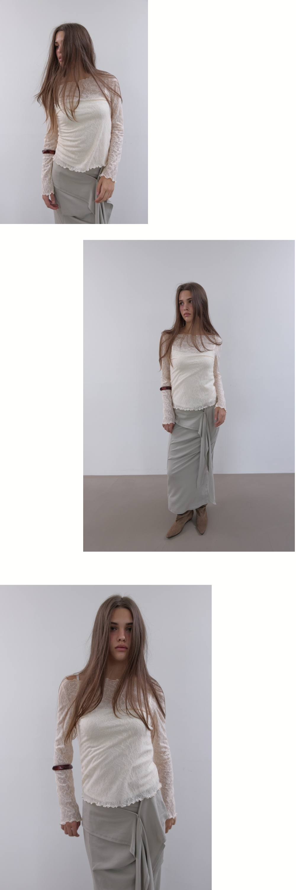 JACQUARD TEXTURE T (IVORY)