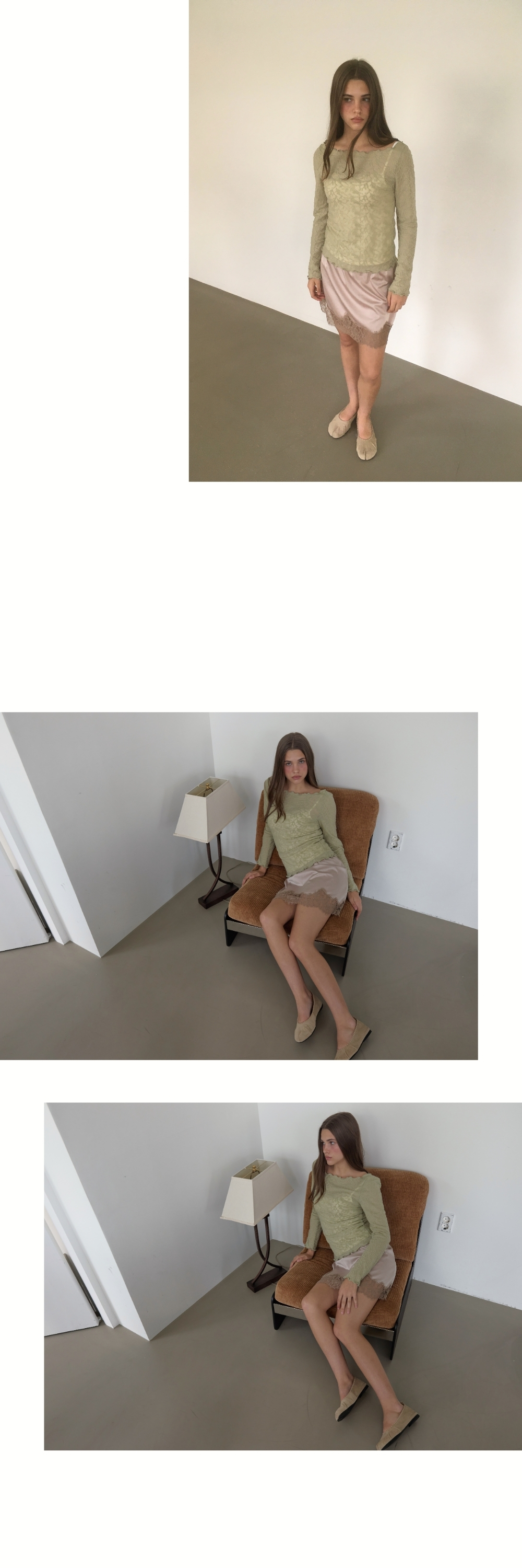 JACQUARD TEXTURE T (LIGHT GREEN)