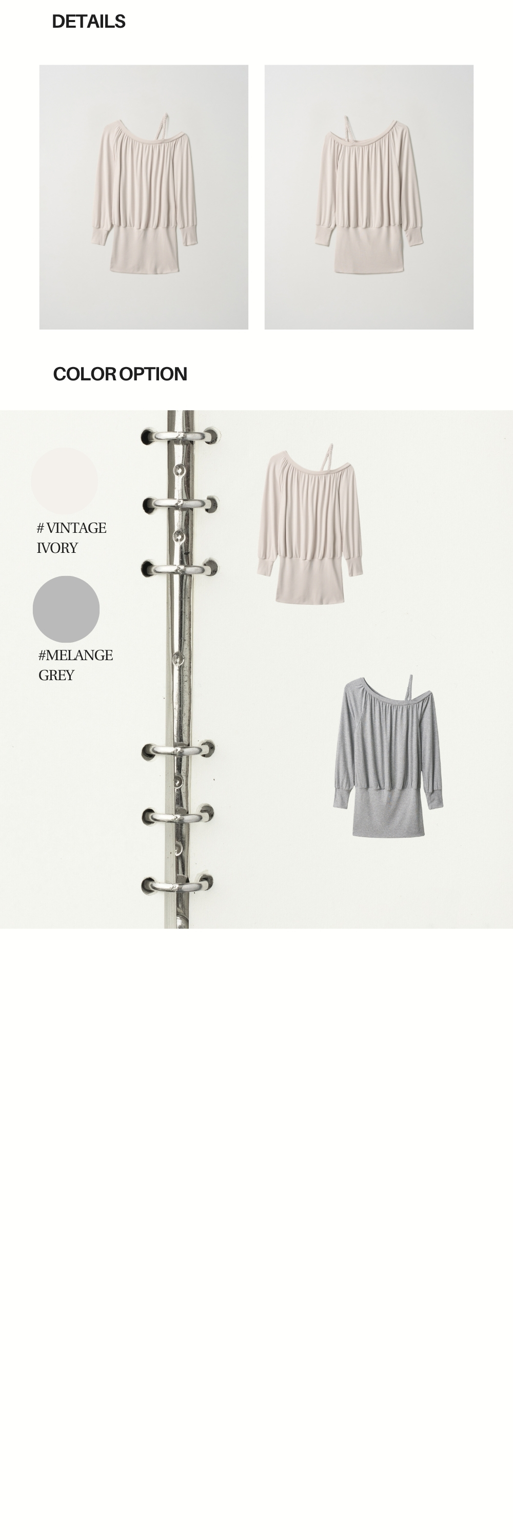 TWIST ONE SHOULDER DRESS (VINTAGE IVORY)