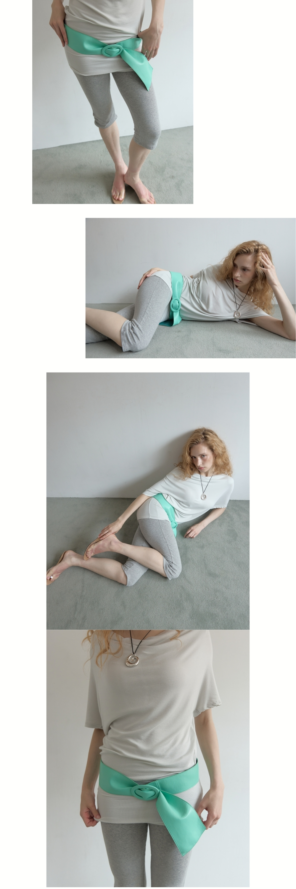 SIENNA LEATHER BELT (MINT)