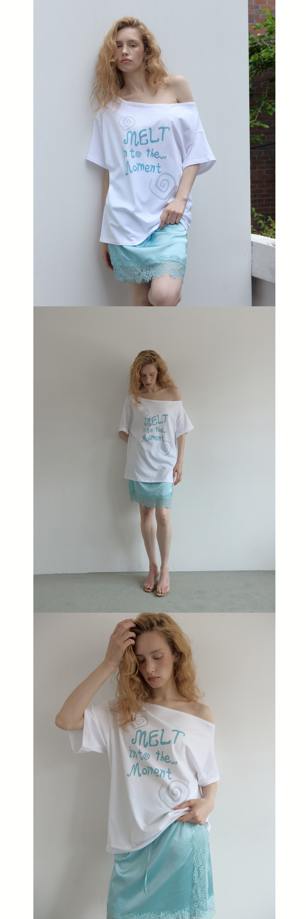MELT ONE SHOULDER T (IVORY)