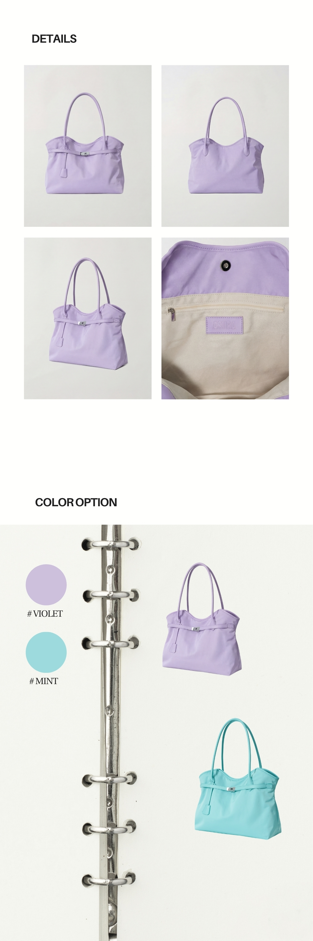 NYLON BIRKIN BAG (VIOLET) (6.15 PRE-ORDER DELIVERY)