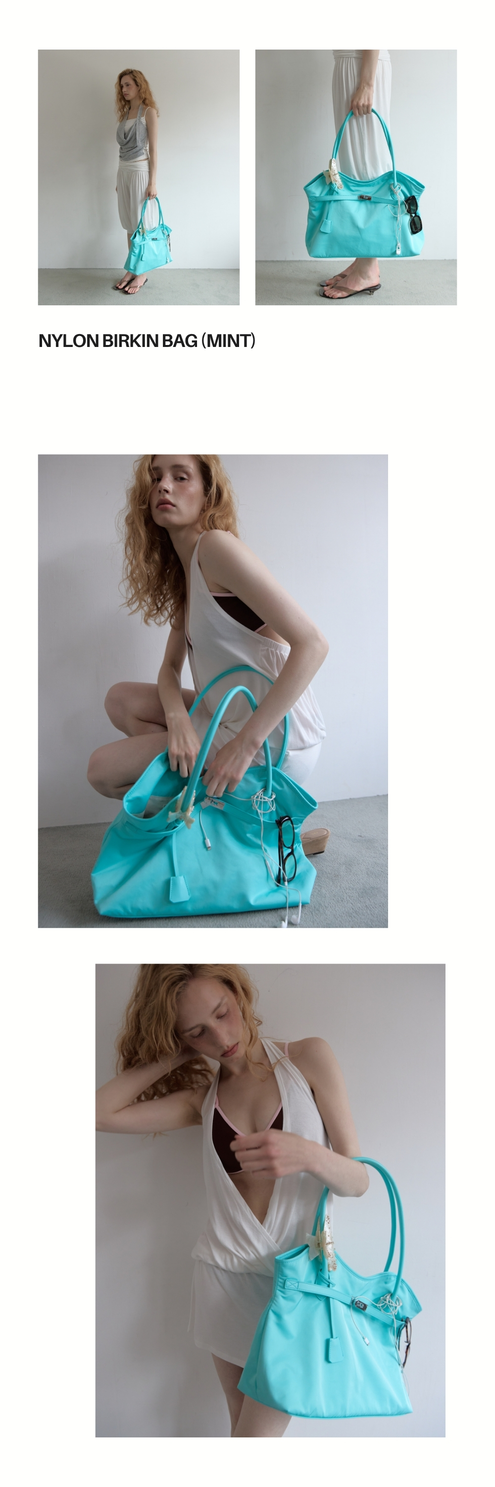 NYLON BIRKIN BAG (MINT) (6월 15일 예약배송)