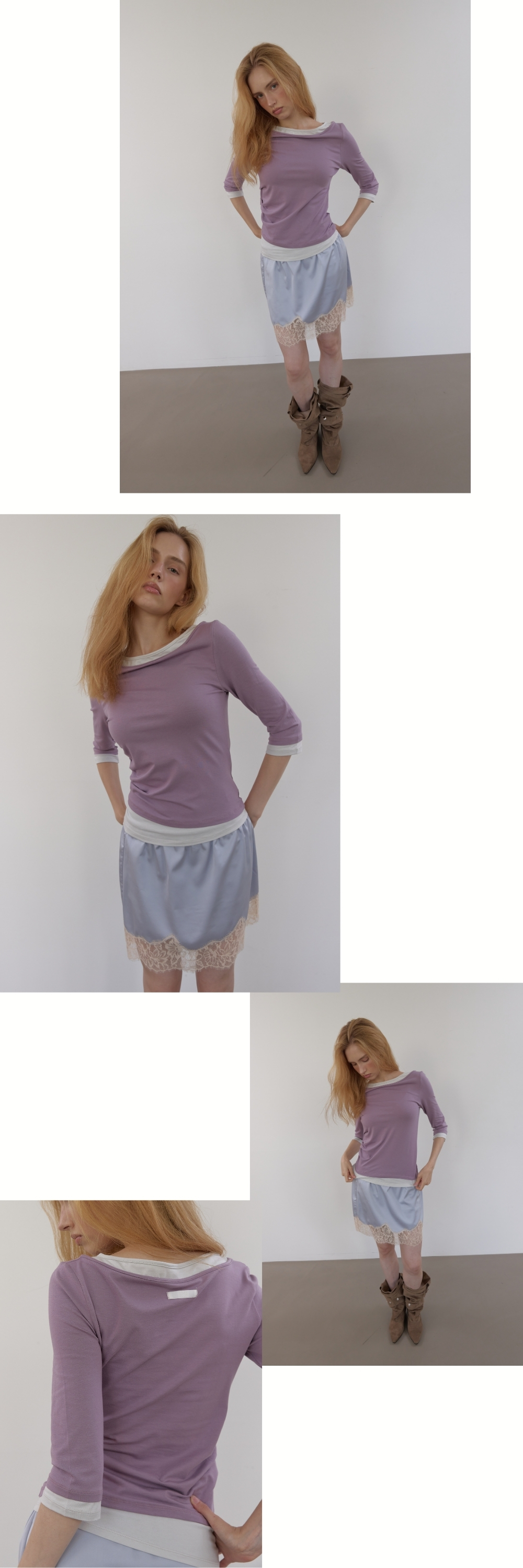 SIDE TUCK T (PURPLE)