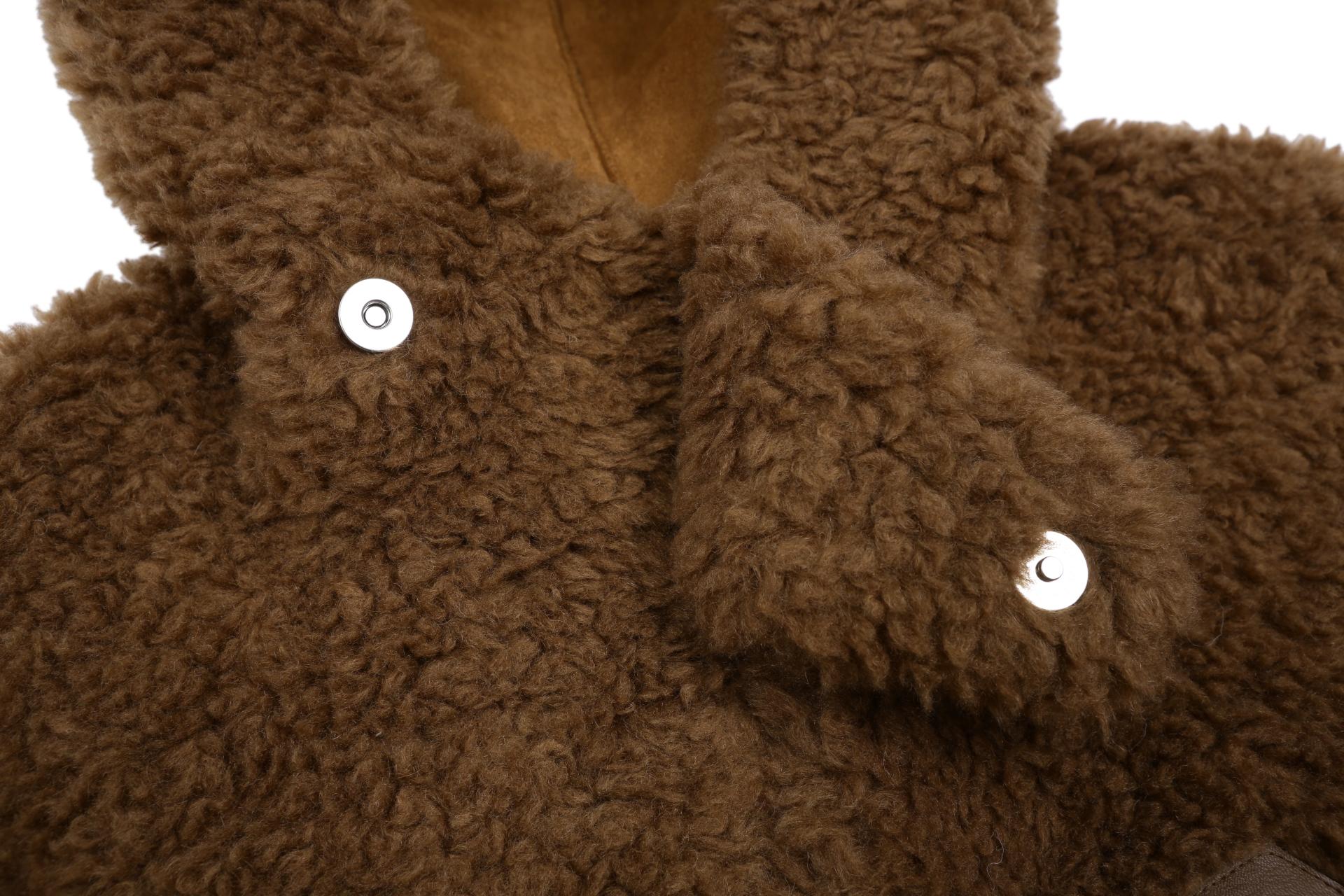 ASURA WOOL SHEARLING HOODIE MUSTANG Ford Mustang Embroidered