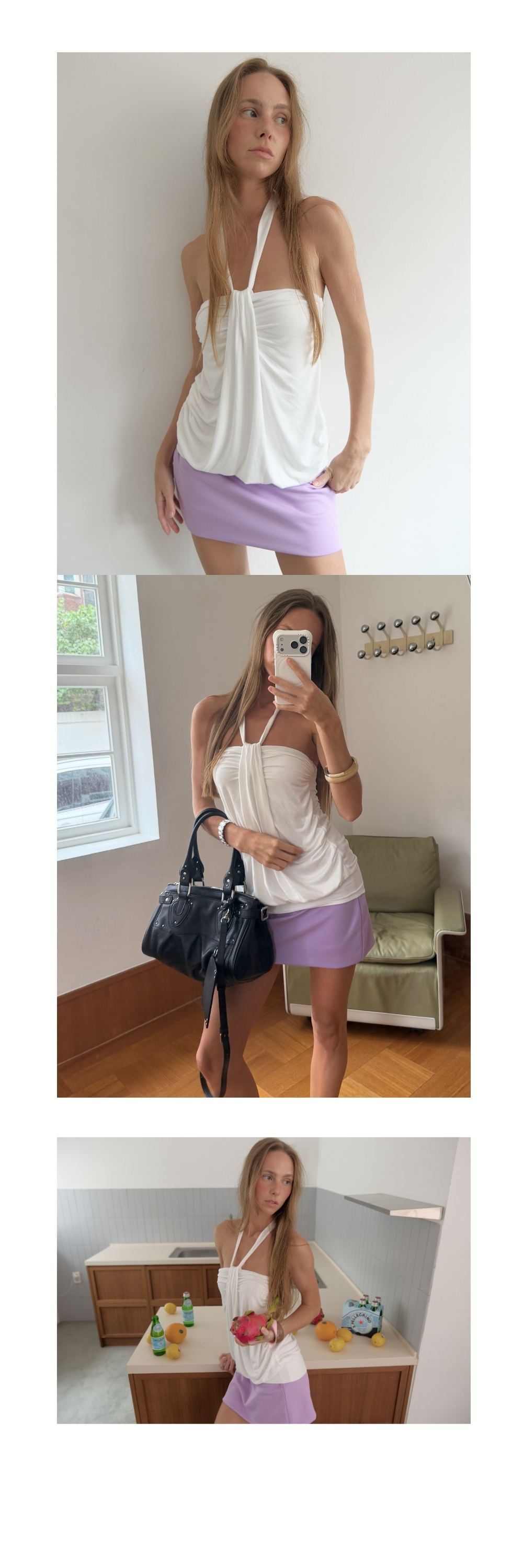 MINI SKIRT PANTS (VIOLET)
