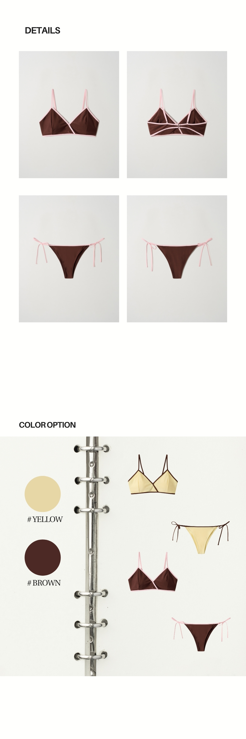 COLOR SUNKISS BIKINI (BROWN)