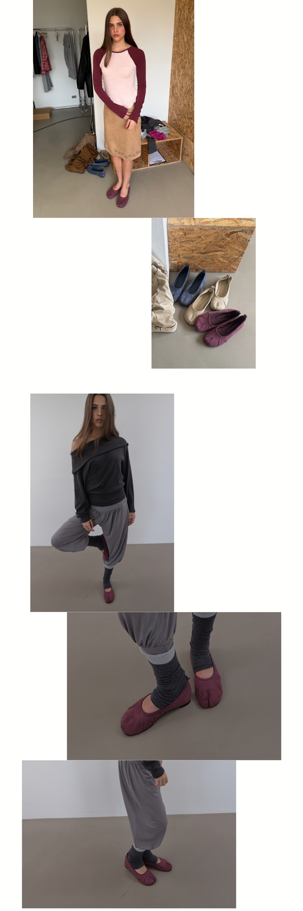 TWIST TABI FLAT (VIOLET)