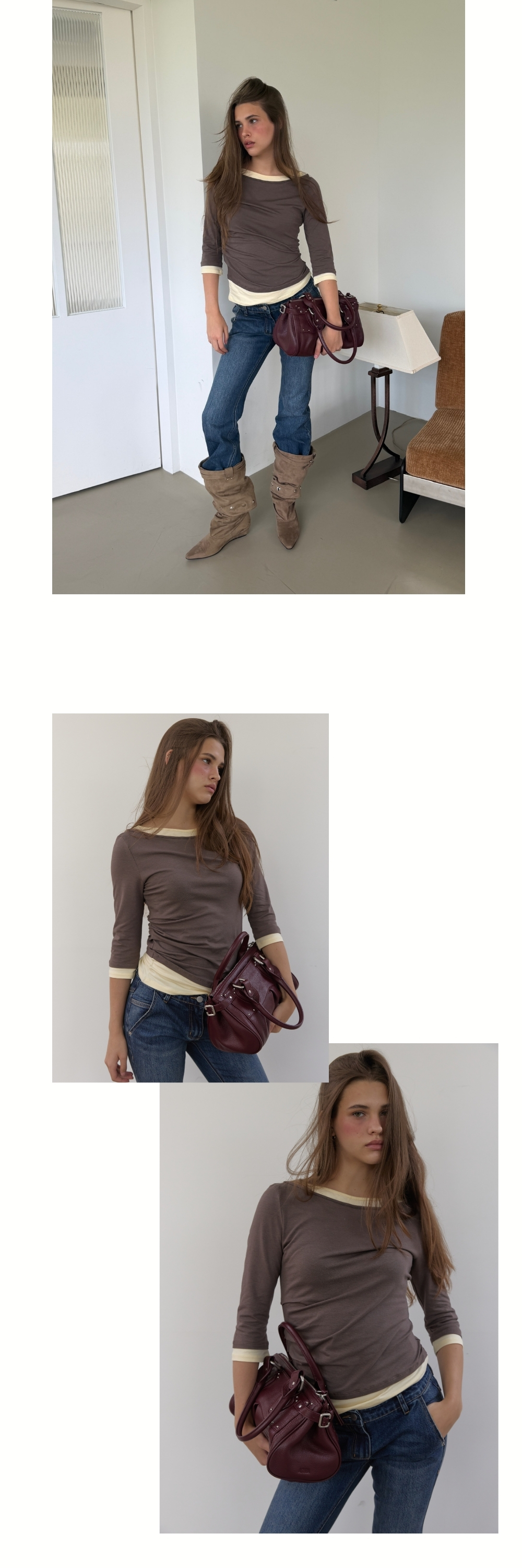 CITY BAG (BURGENDY)