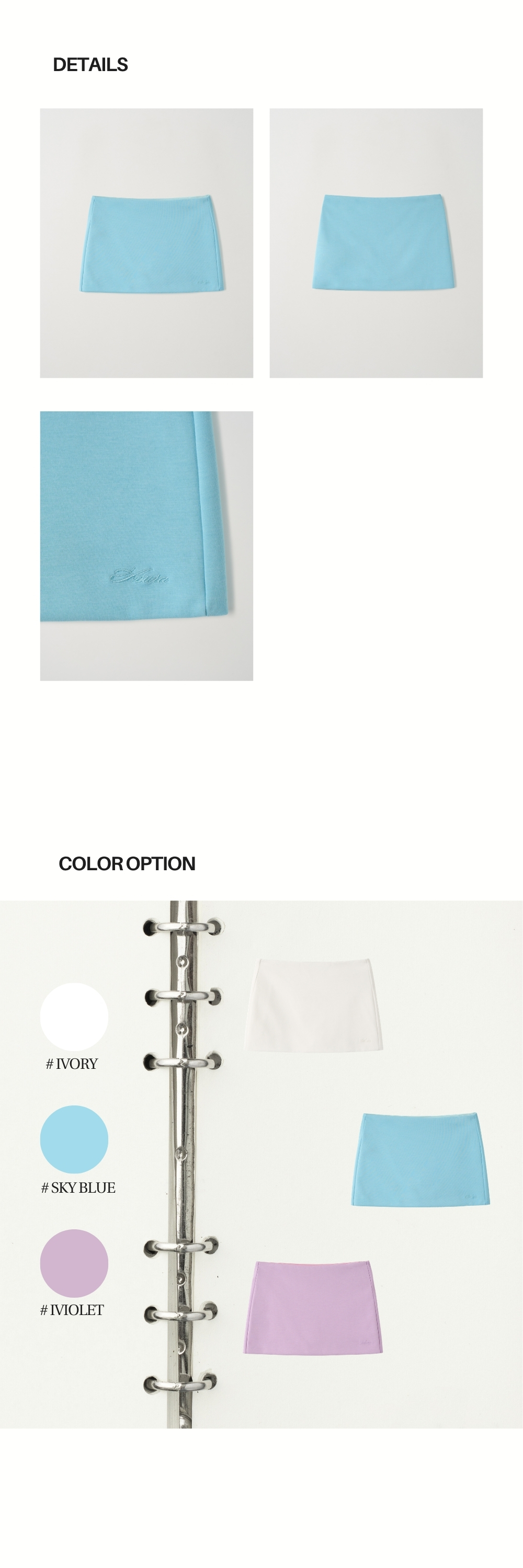 MINI SKIRT PANTS (SKY BLUE)