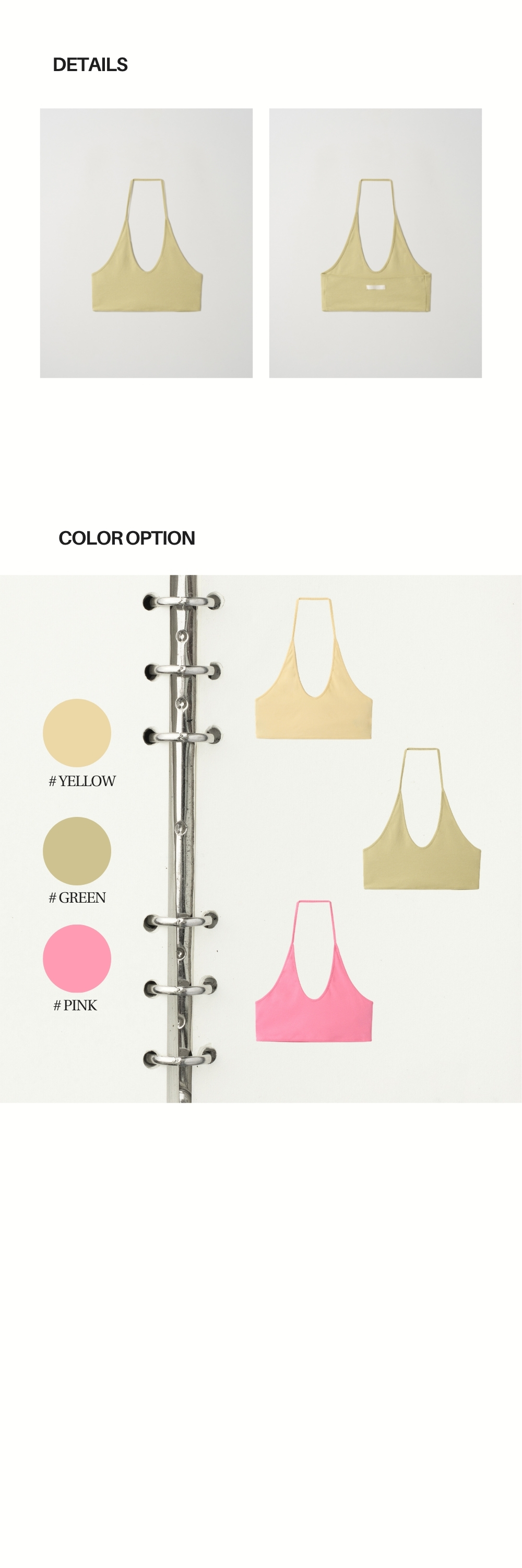 HALTER SHORT TOP (GREEN)