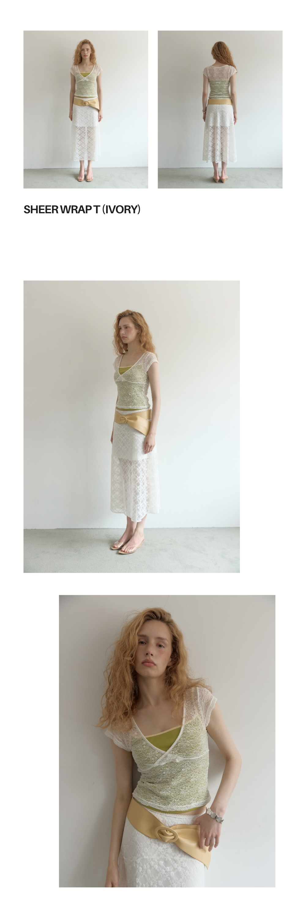 SHEER WRAP T (IVORY)