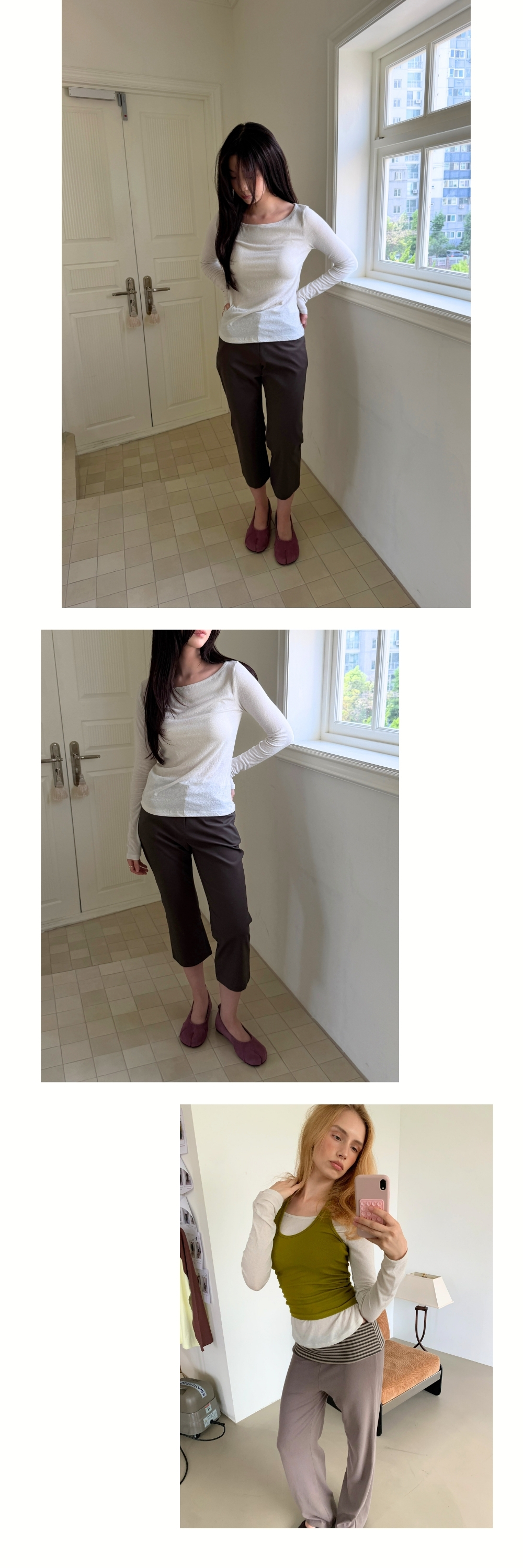 BASIC ANGORA BOAT T (LIGHT GREY)
