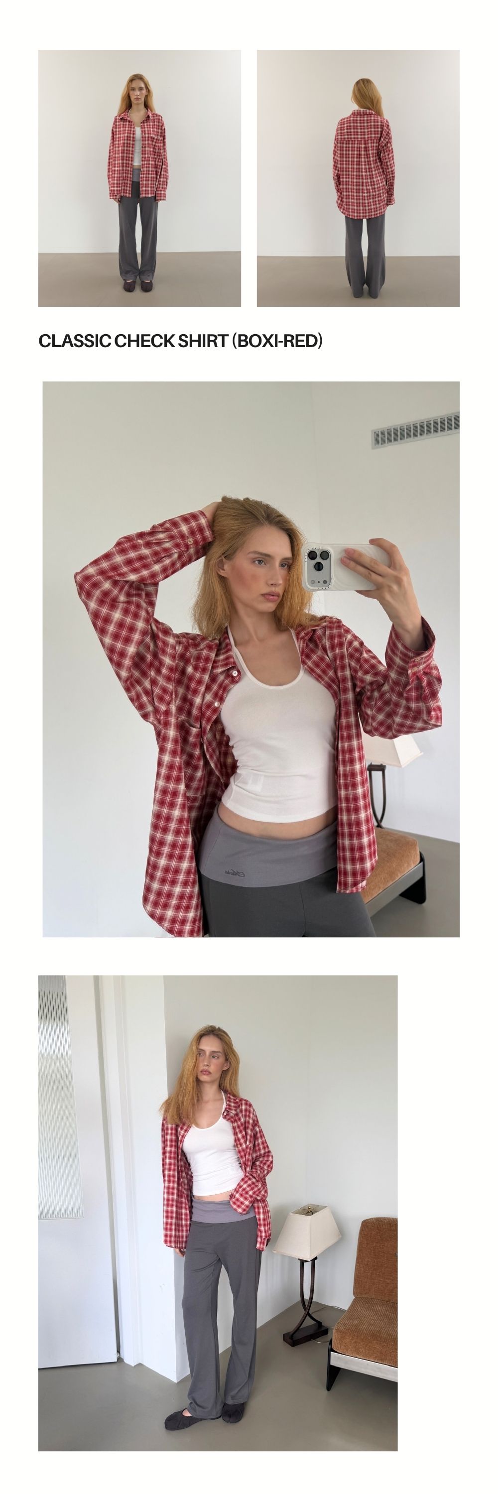 CLASSIC CHECK SHIRT (BOXI-RED)