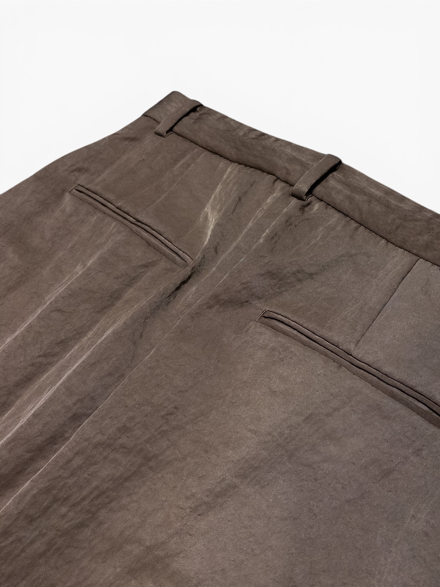 ATON straight skirt Brown