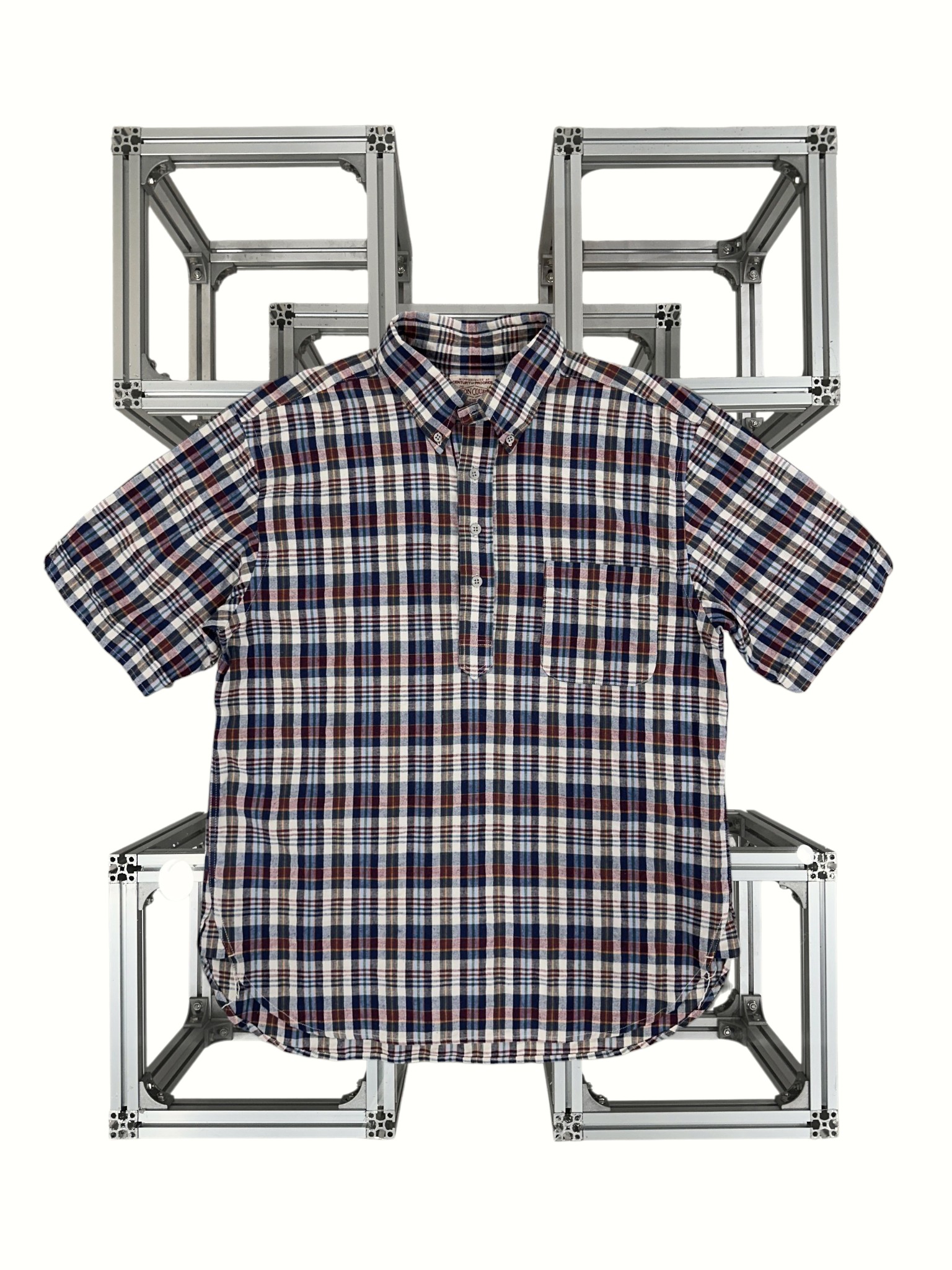 BONCOURA Madras Check Anorak Shirt