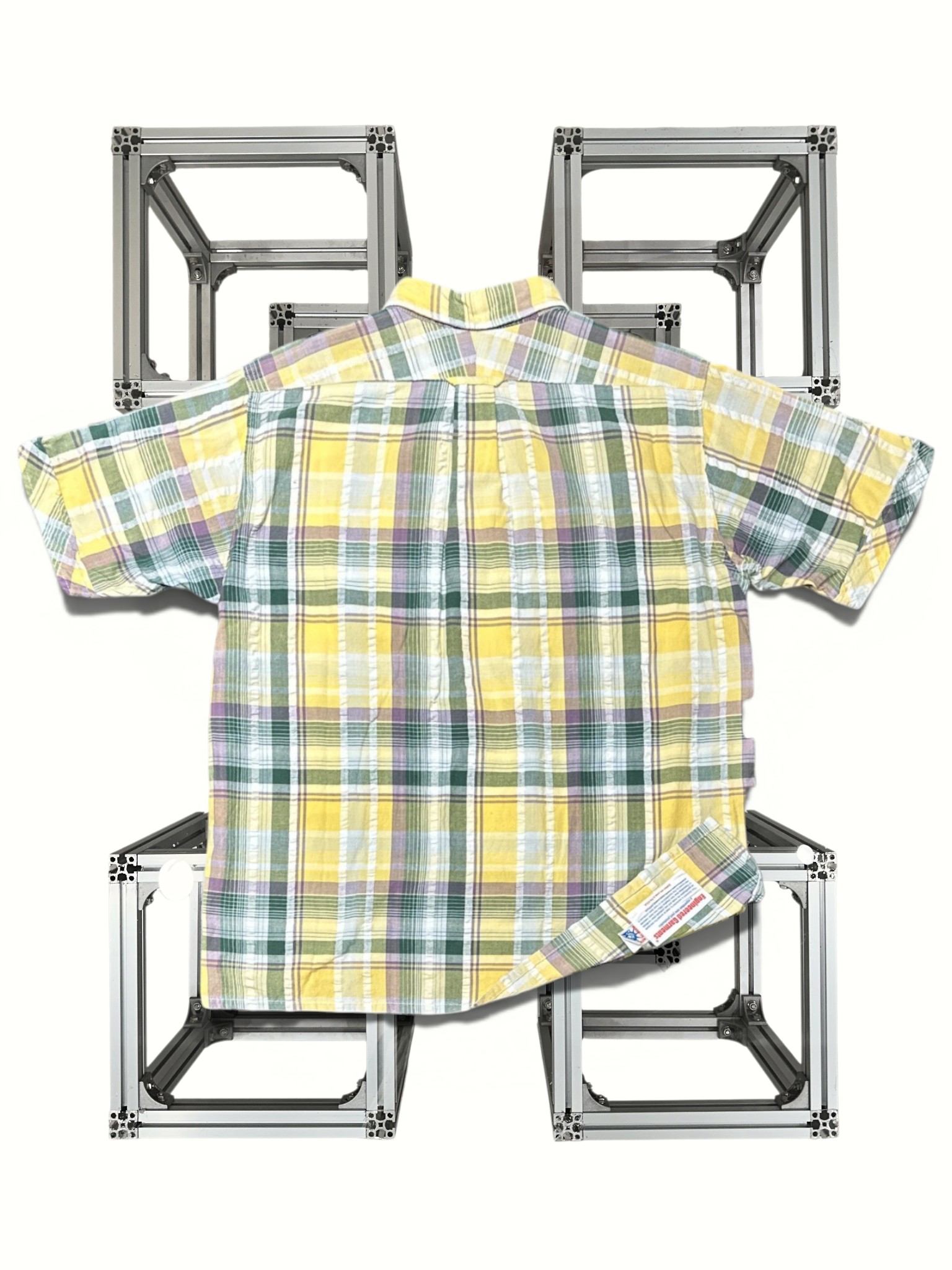 Engineered Garments old label check Shirt (Yellow)