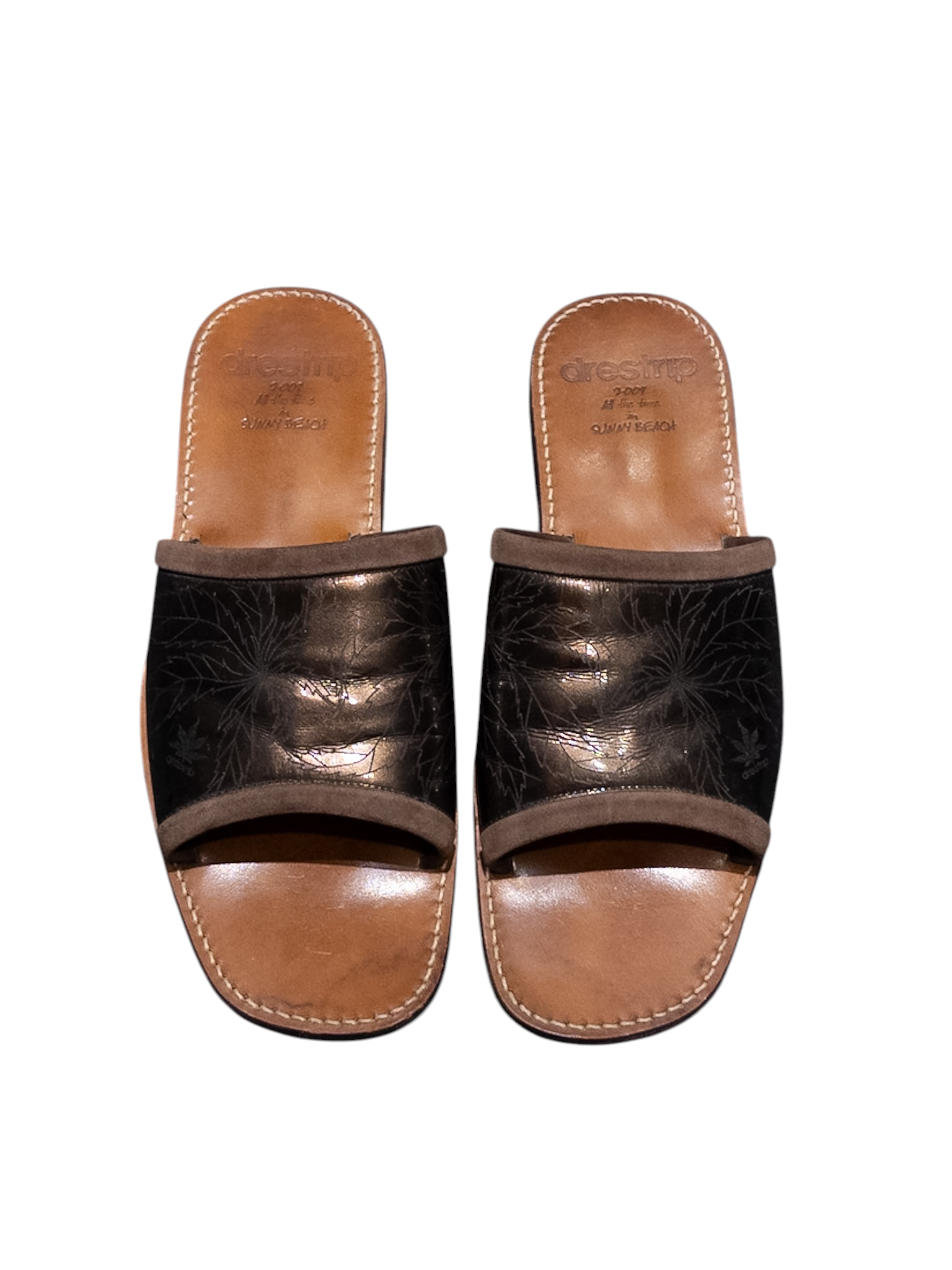 drestrip Sunny Beach Leather Slides 275