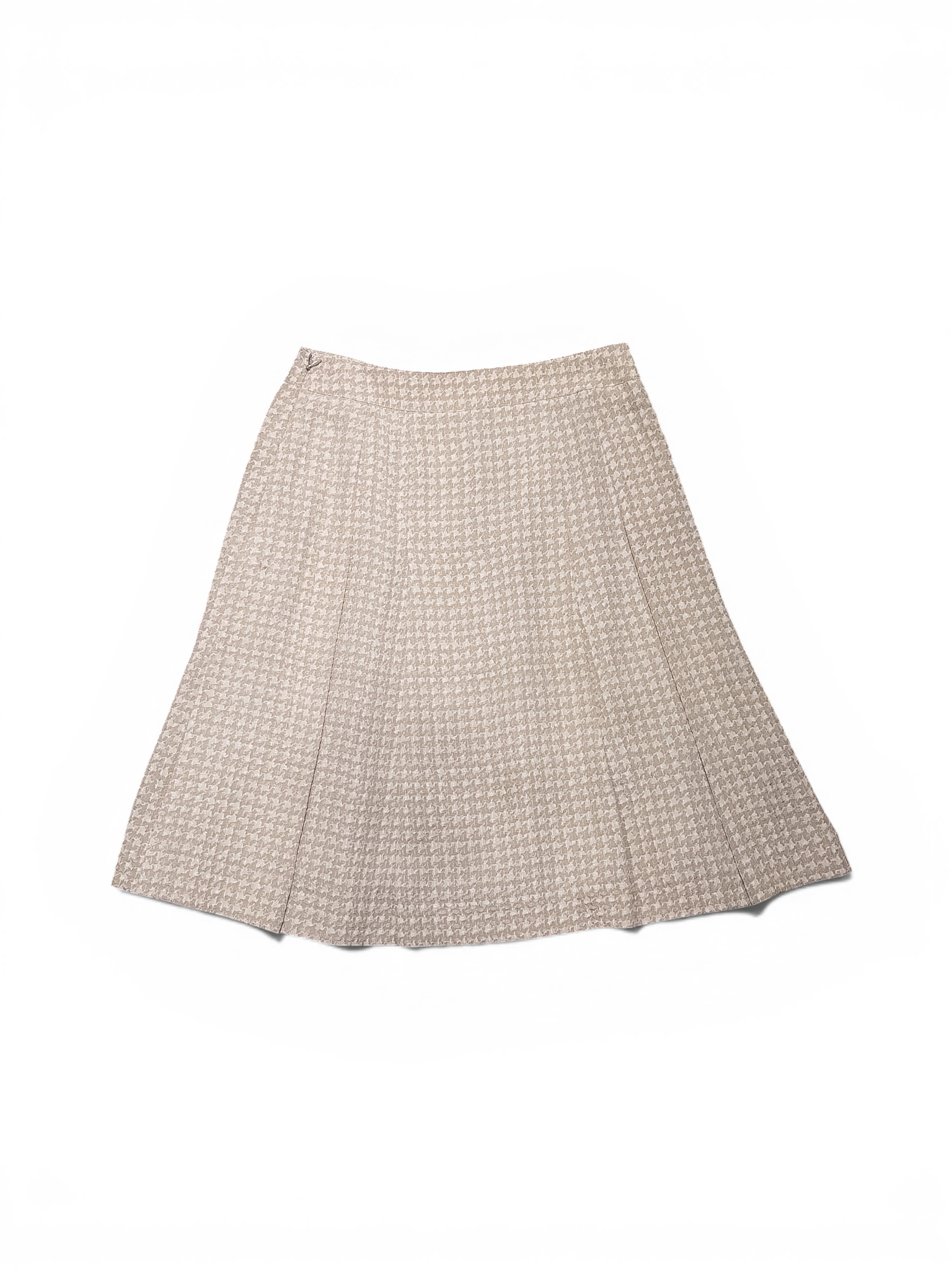 BURBERRY 00’s Hound’s Tooth check 100% silk skirt