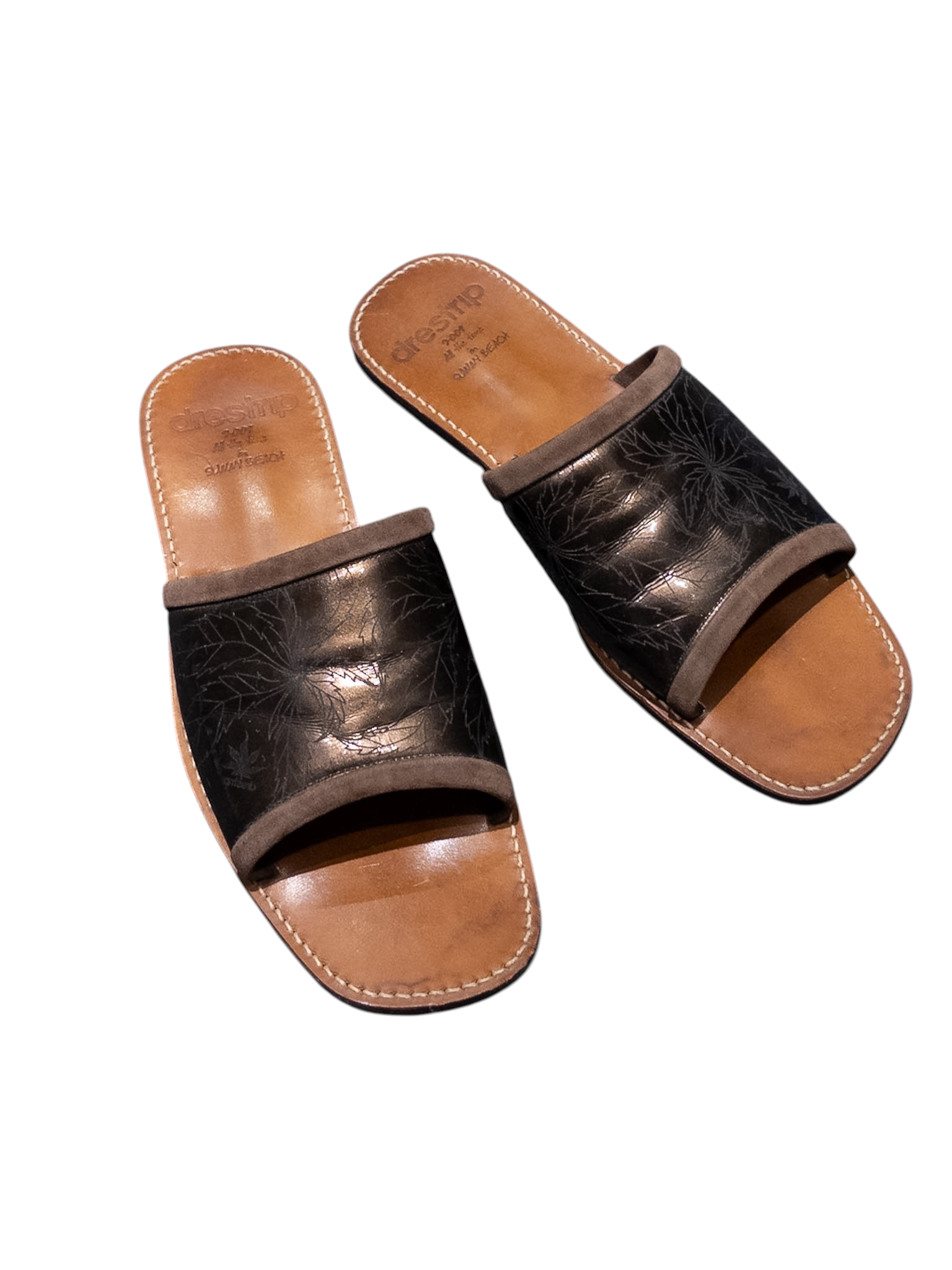 drestrip Sunny Beach Leather Slides 275
