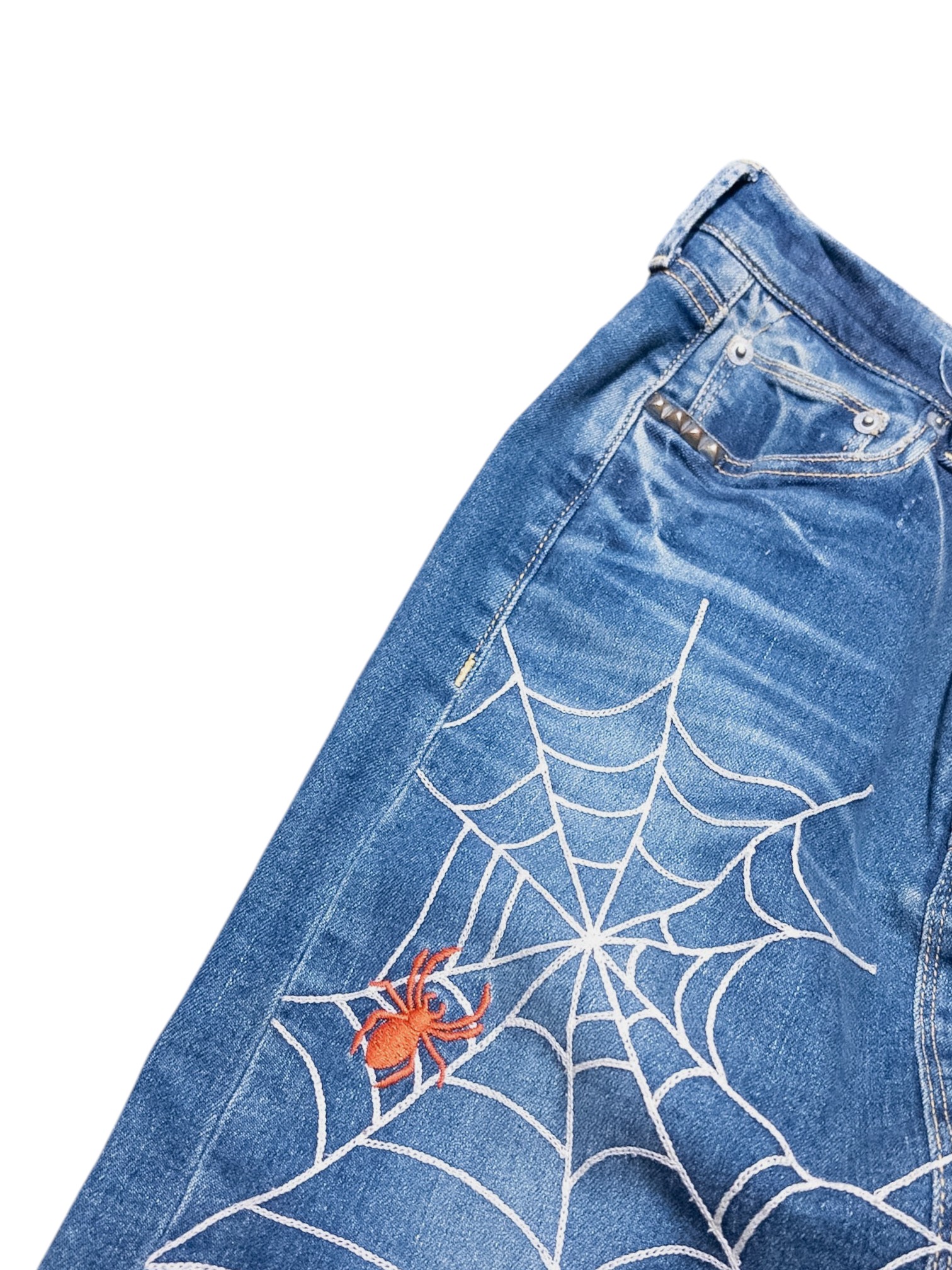 Hysteric Glamour Spider’s Web Denim Skirt
