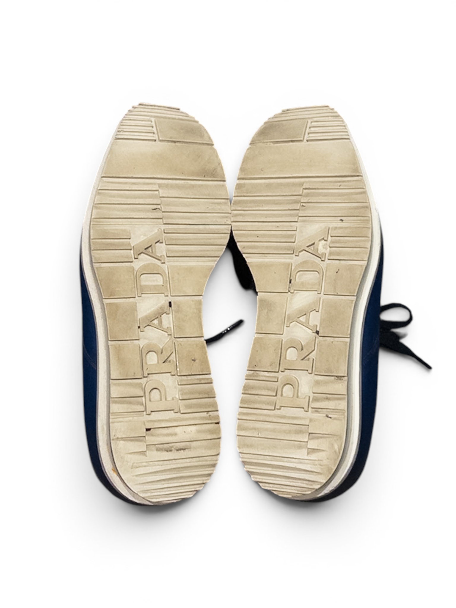 PRADA Blue Derby Shoes 7 1/2