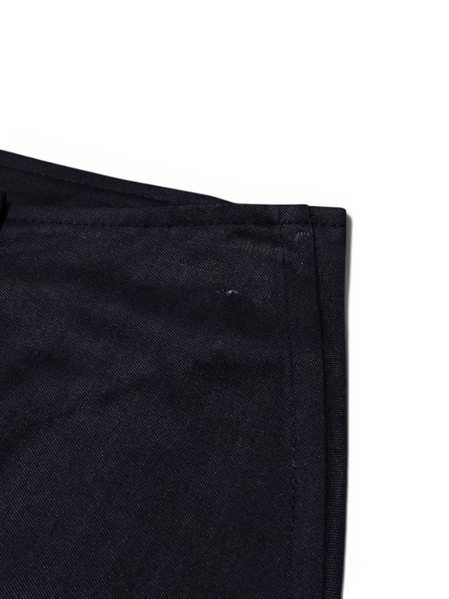Y’s cotton Double Button Skirt - black