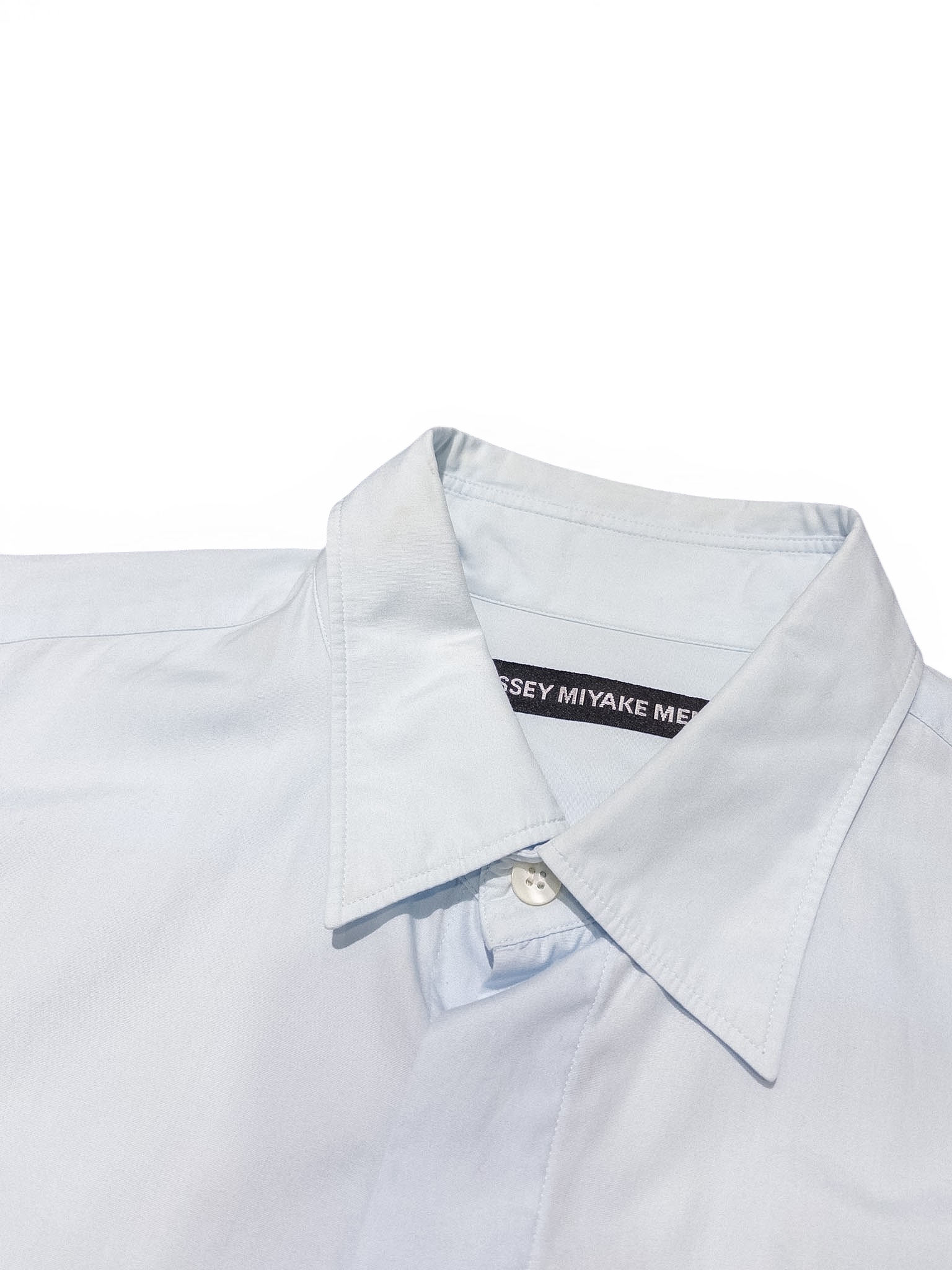 ssey Miyake Men Hidden Button Shirt