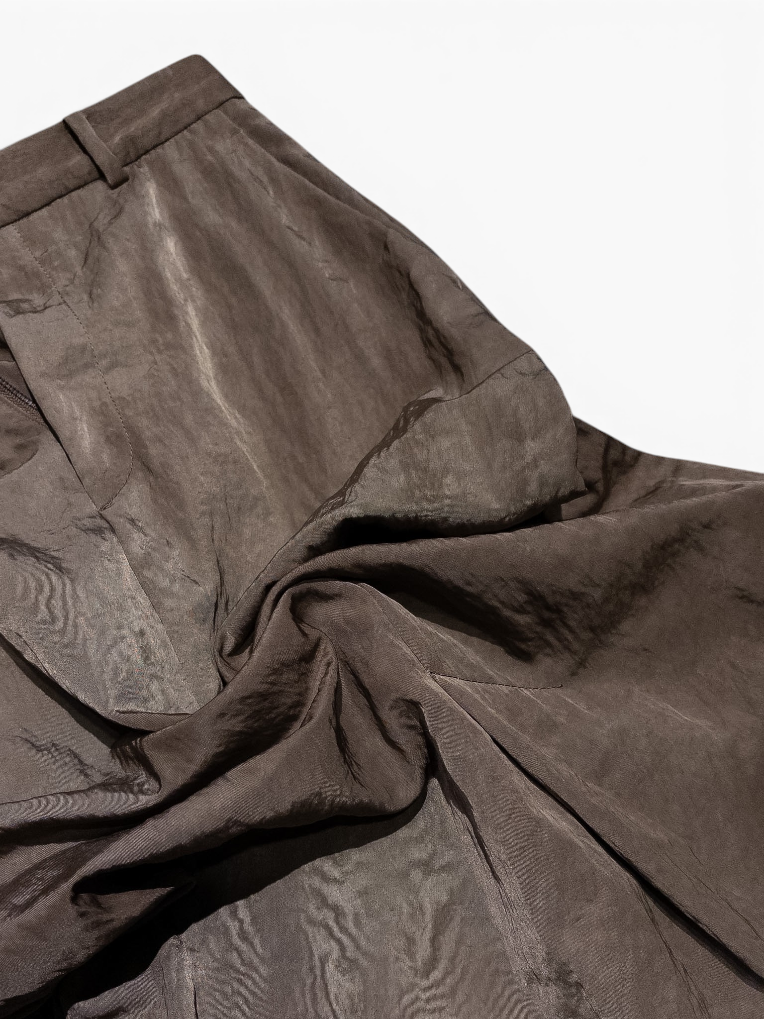 ATON straight skirt Brown