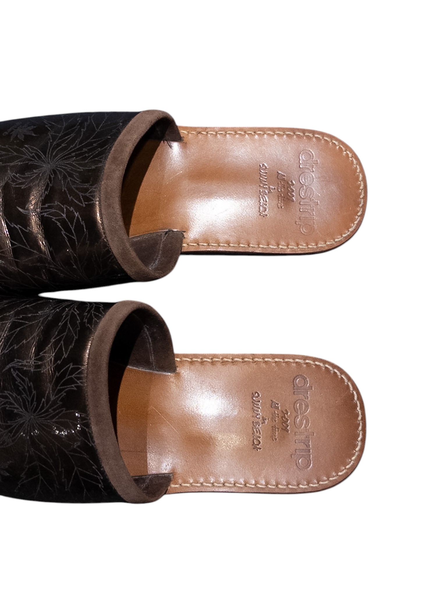 drestrip Sunny Beach Leather Slides 275